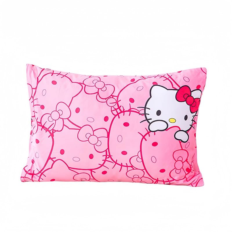 キティ　枕カバー　ピロケース　ピンク　レア Amazon｜Kitsch x Hello Kitty (ピンクキティの顔) - サテン